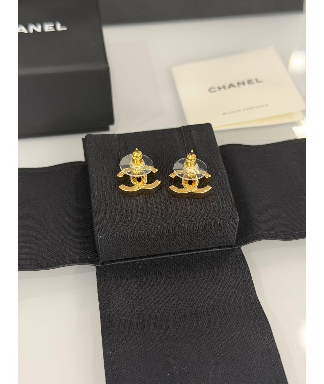 CHANEL Золотые серьги, фото 7