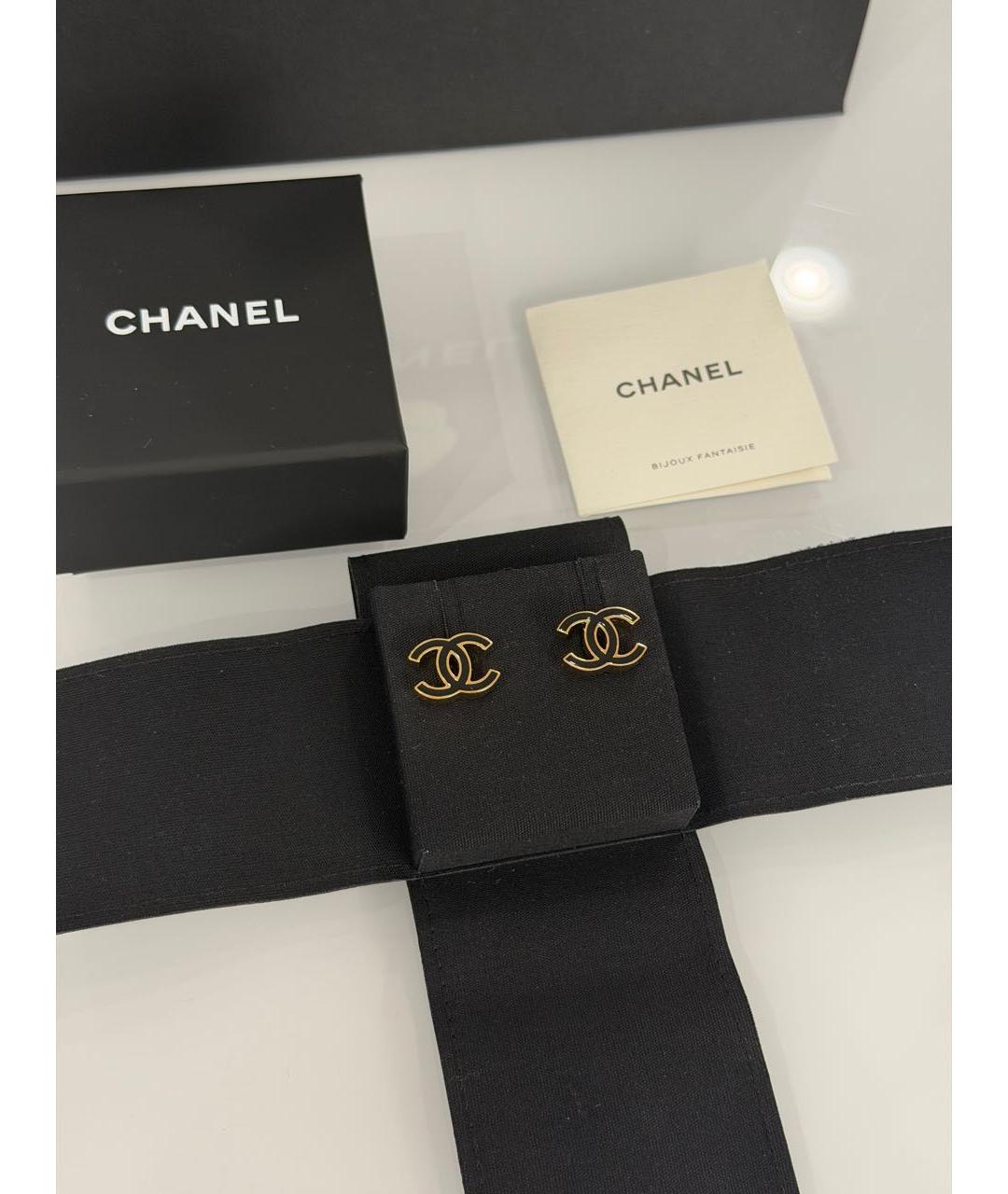 CHANEL Золотые серьги, фото 3