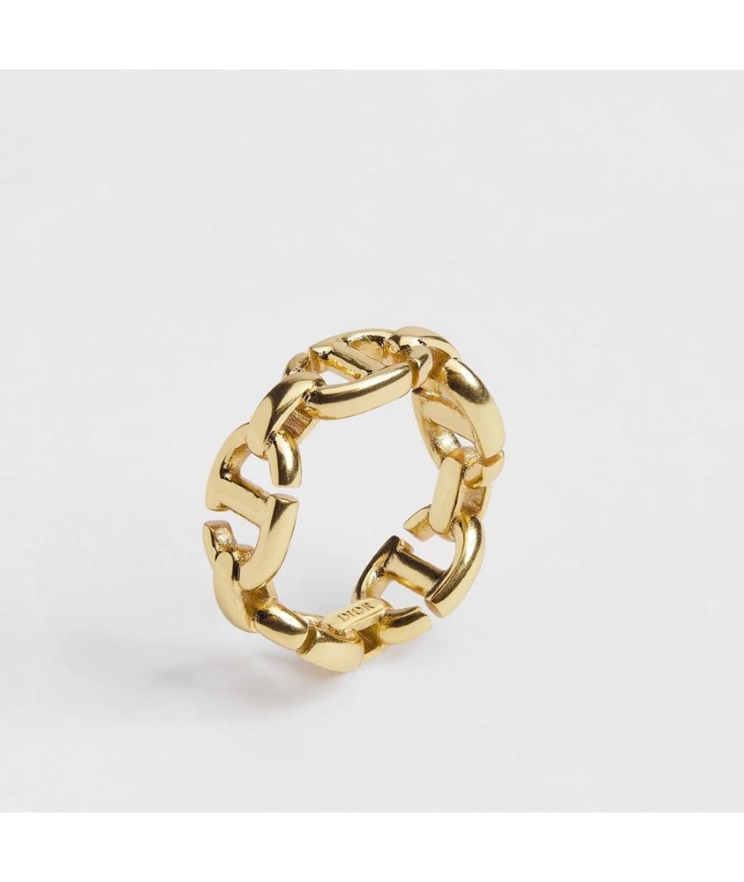 CHRISTIAN DIOR Золотое латунное кольцо, фото 9