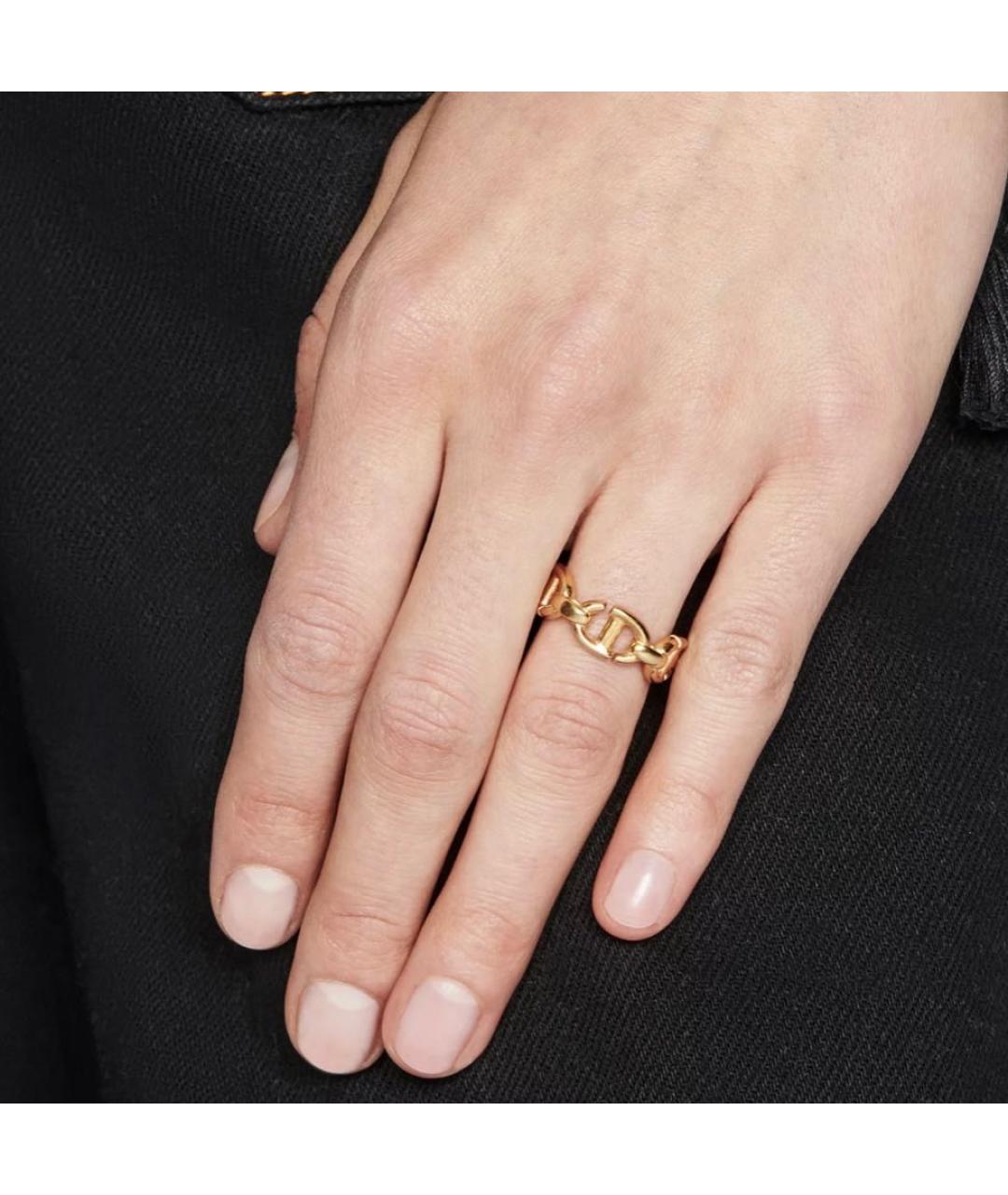 CHRISTIAN DIOR Золотое латунное кольцо, фото 3