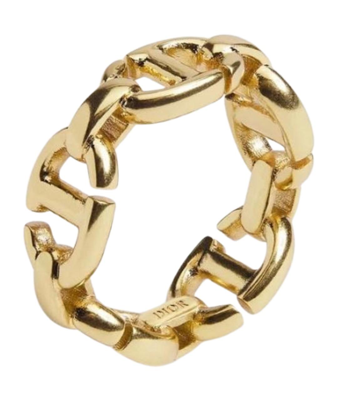 CHRISTIAN DIOR Золотое латунное кольцо, фото 1
