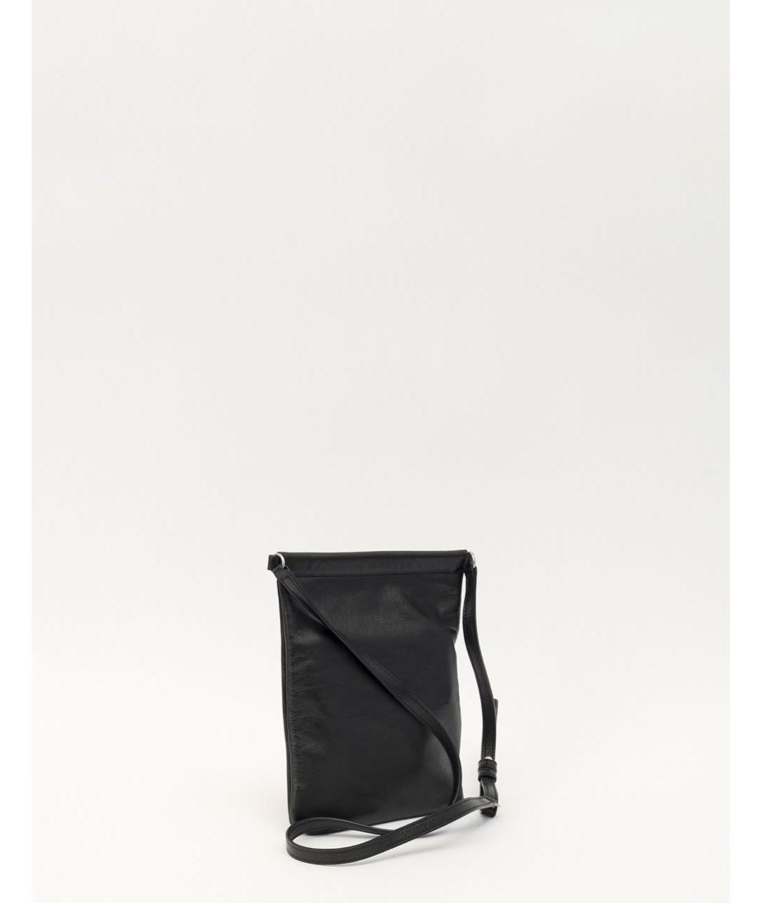SAINT LAURENT Черная кожаная сумка через плечо, фото 4