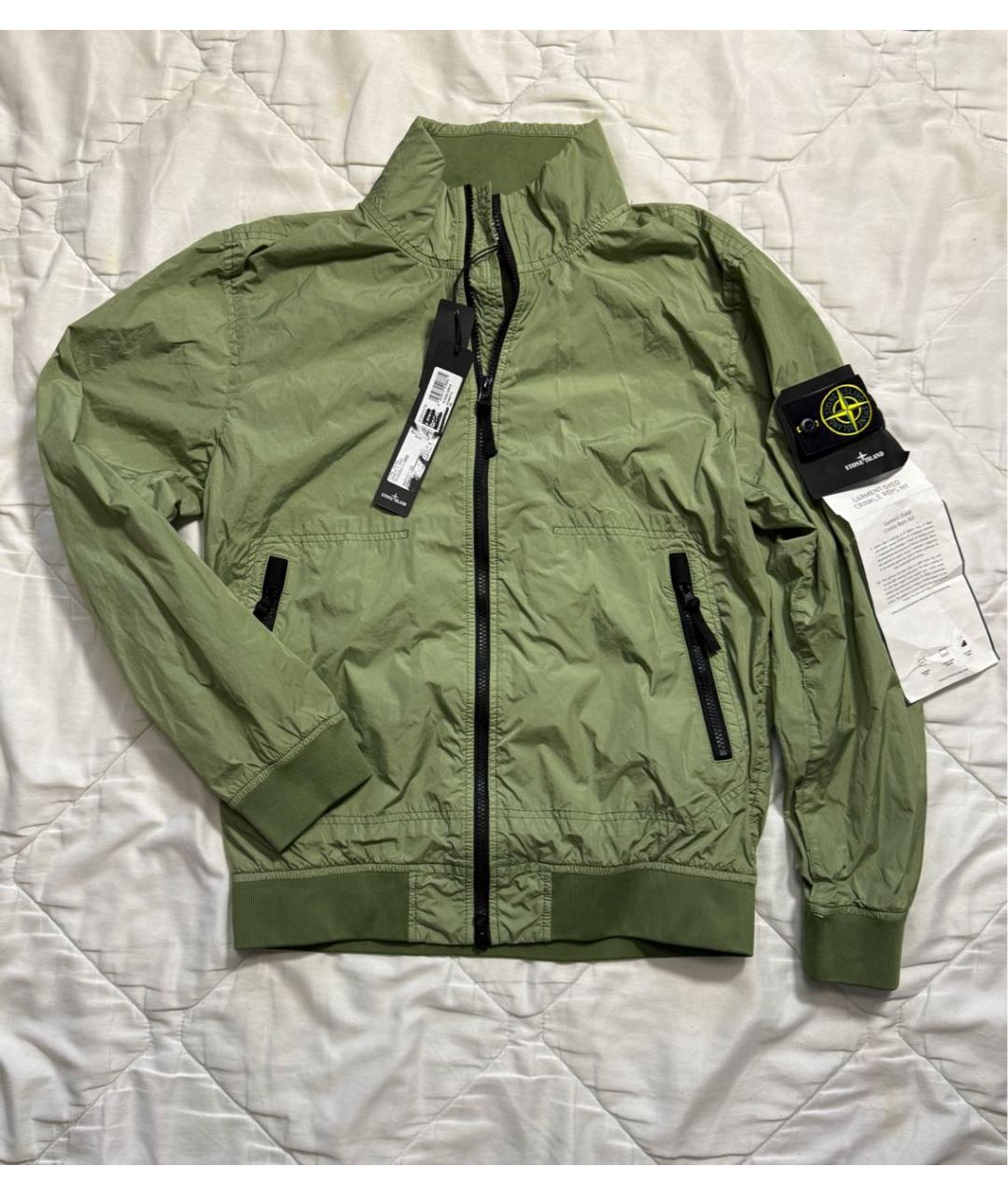 STONE ISLAND Хаки полиэстеровая куртка, фото 9