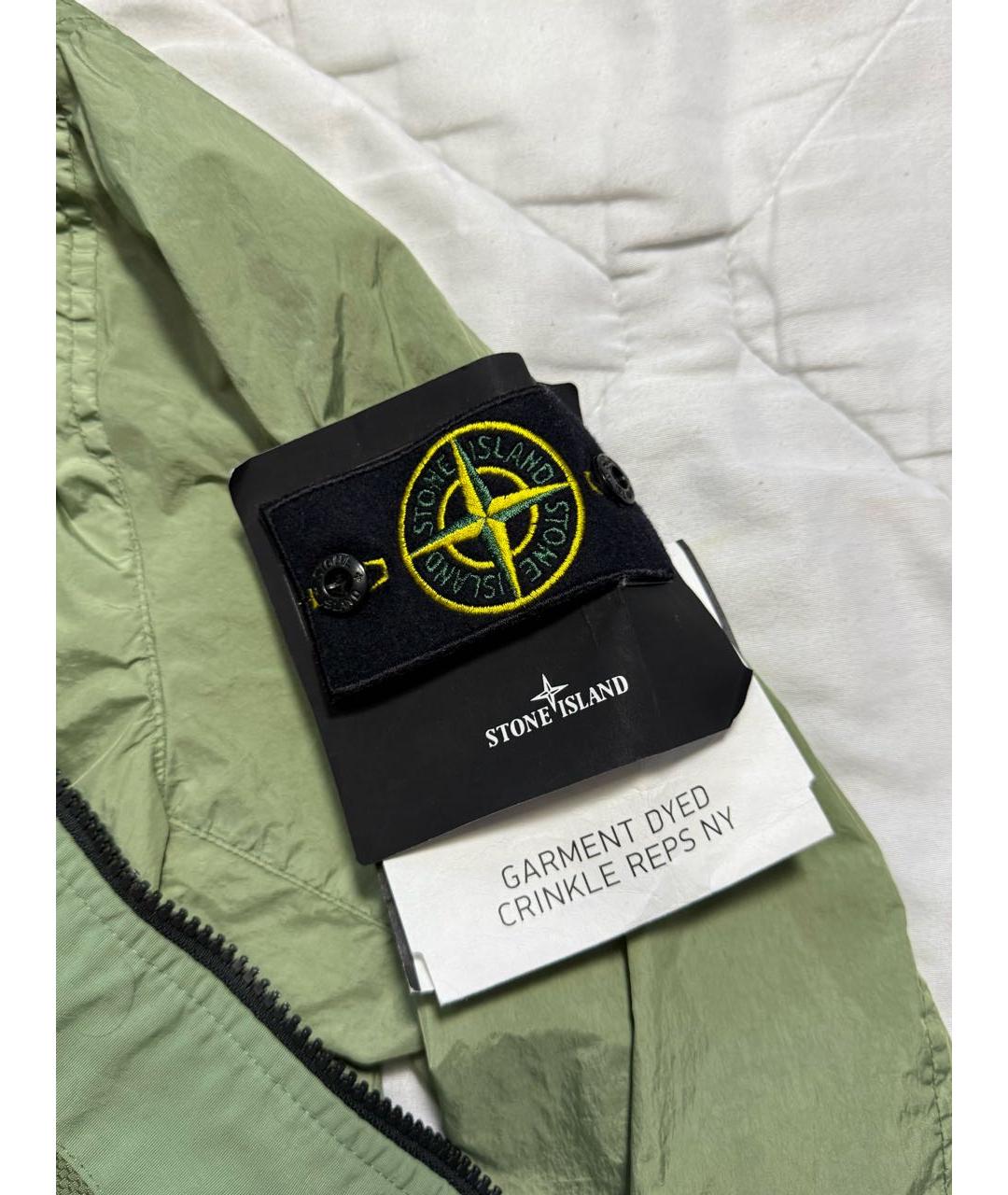 STONE ISLAND Хаки полиэстеровая куртка, фото 5