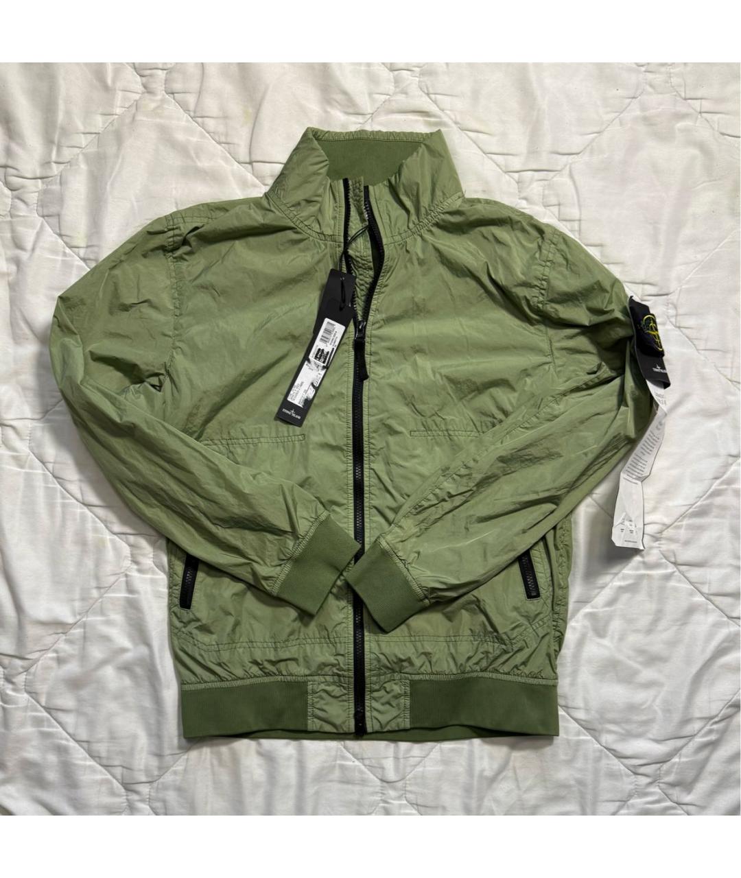 STONE ISLAND Хаки полиэстеровая куртка, фото 2