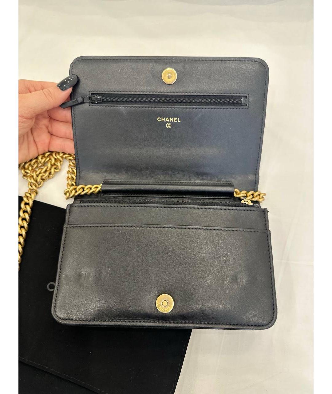 CHANEL Черная бархатная сумка через плечо, фото 4