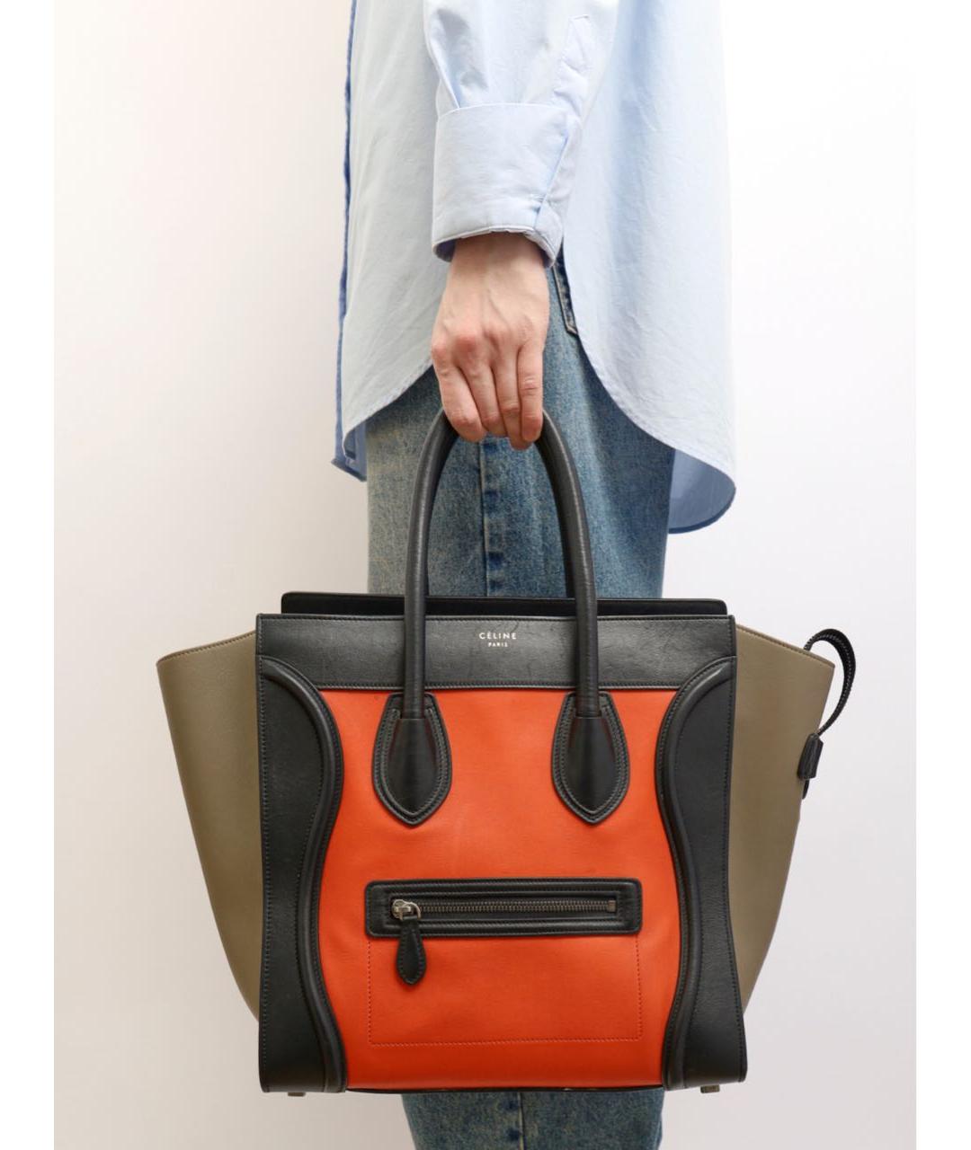 CELINE Мульти кожаная сумка тоут, фото 2