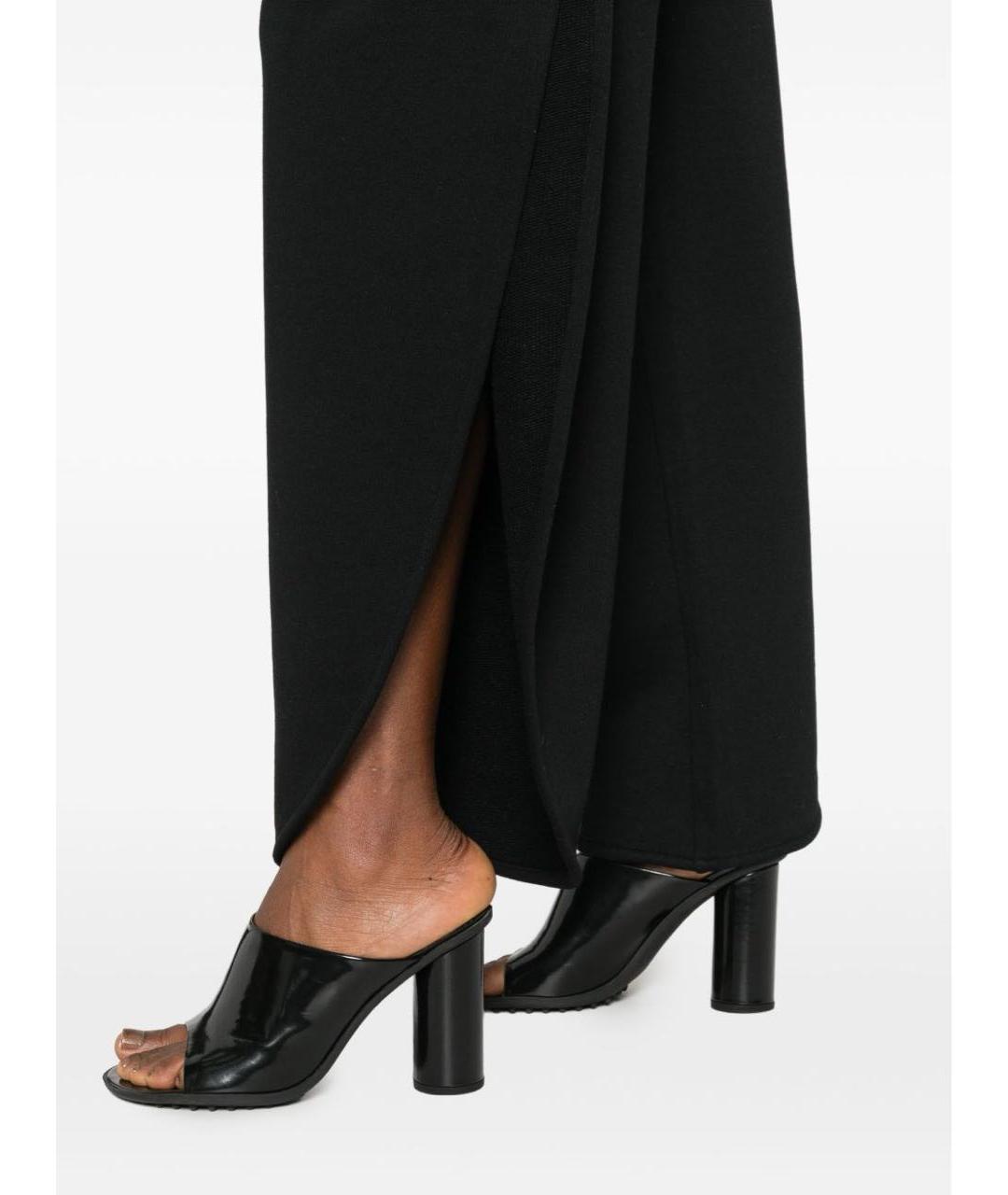 ALAIA Черные хлопковые брюки широкие, фото 7