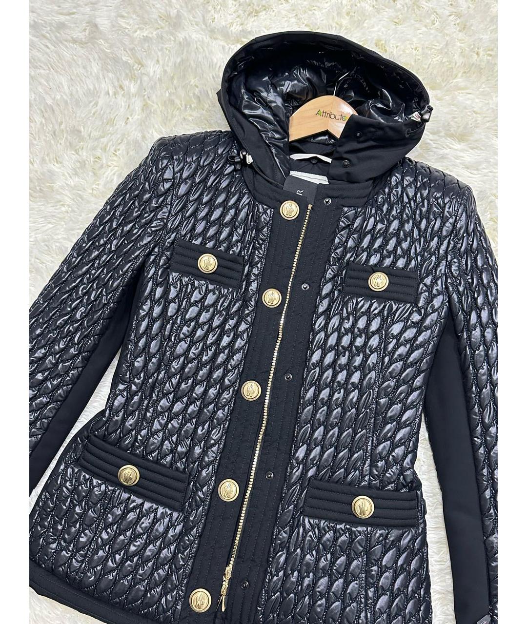 MONCLER Черная куртка, фото 2