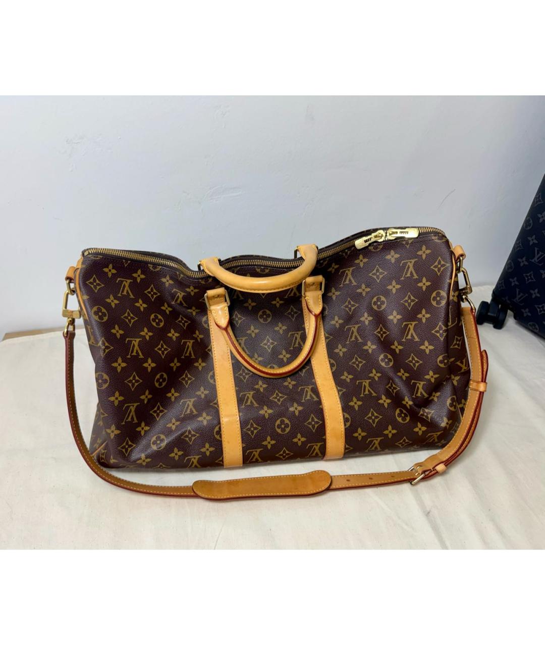 LOUIS VUITTON Коричневая дорожная/спортивная сумка, фото 2