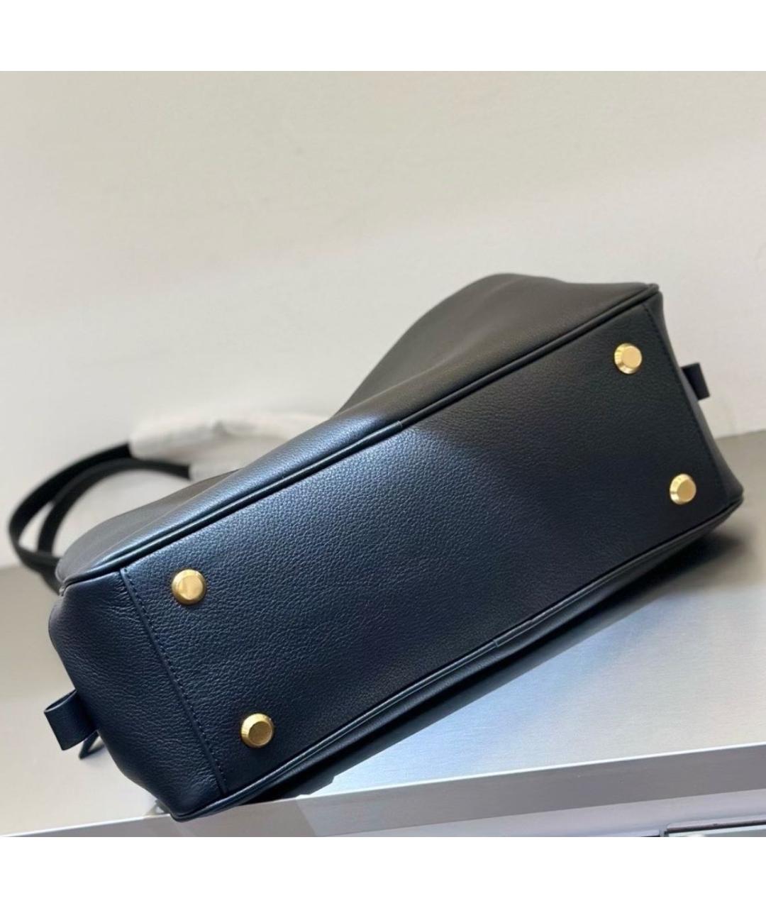 BALENCIAGA Черная кожаная сумка через плечо, фото 8