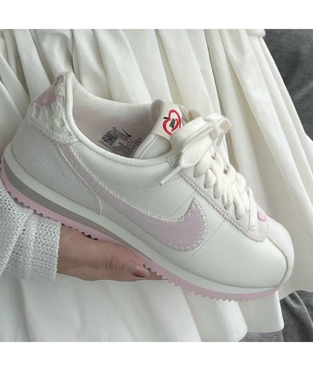 NIKE Розовые кожаные кроссовки, фото 4