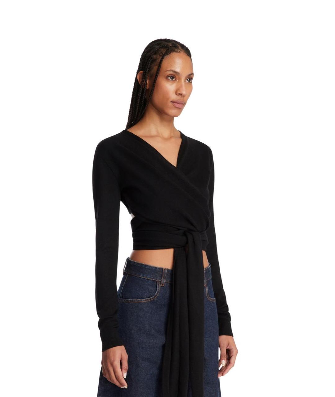 ALAIA Черный кашемировый джемпер / свитер, фото 7