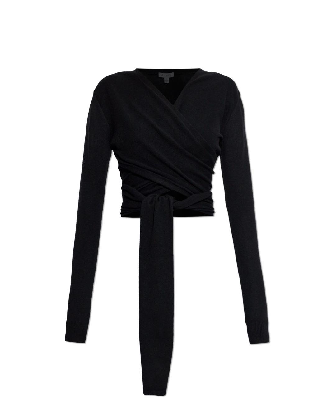 ALAIA Черный кашемировый джемпер / свитер, фото 1