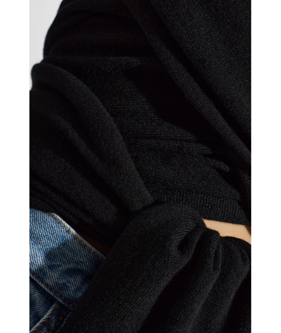 ALAIA Черный кашемировый джемпер / свитер, фото 5