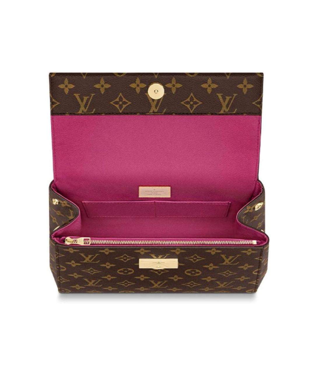 LOUIS VUITTON Коричневая сумка с короткими ручками, фото 5