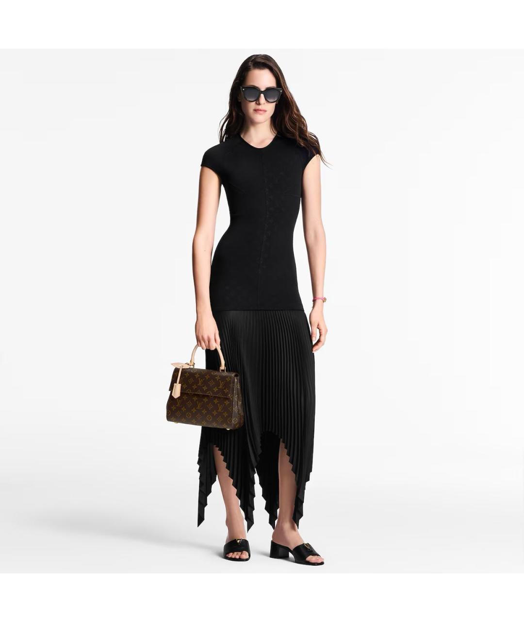 LOUIS VUITTON Коричневая сумка с короткими ручками, фото 2