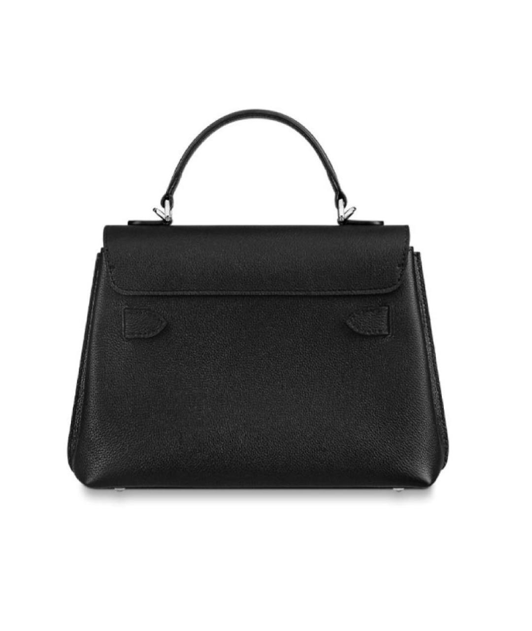 LOUIS VUITTON Черная кожаная сумка через плечо, фото 4