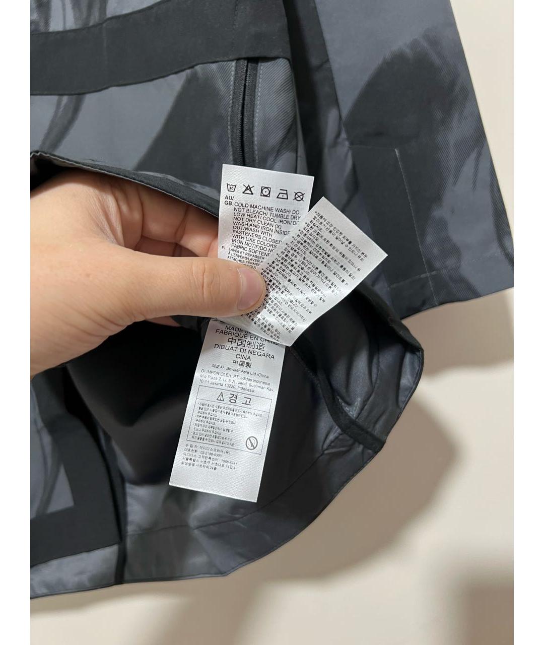 ADIDAS Черная полиэстеровая спортивная куртка, фото 7