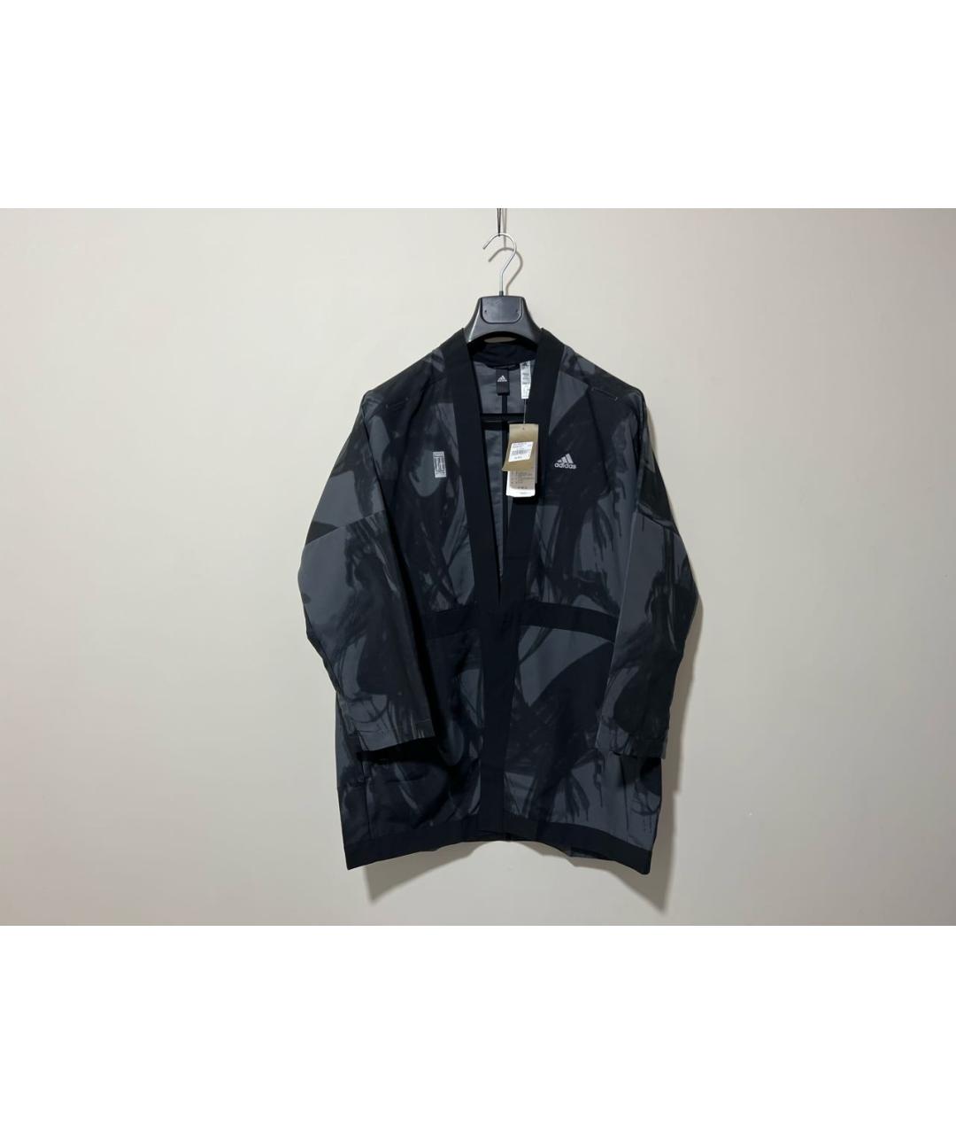 ADIDAS Черная полиэстеровая спортивная куртка, фото 9