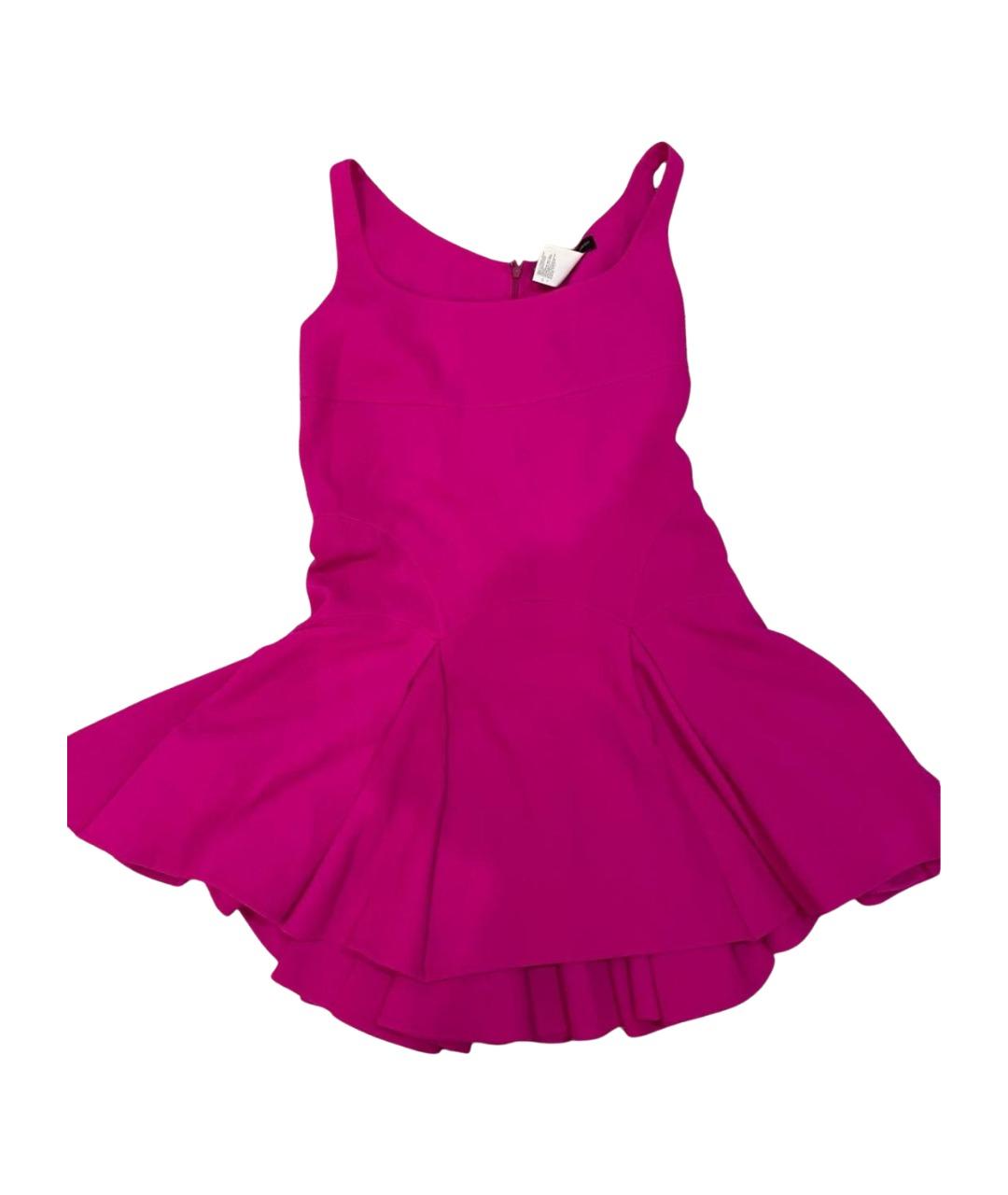 DSQUARED2 Розовое шерстяное повседневное платье, фото 1