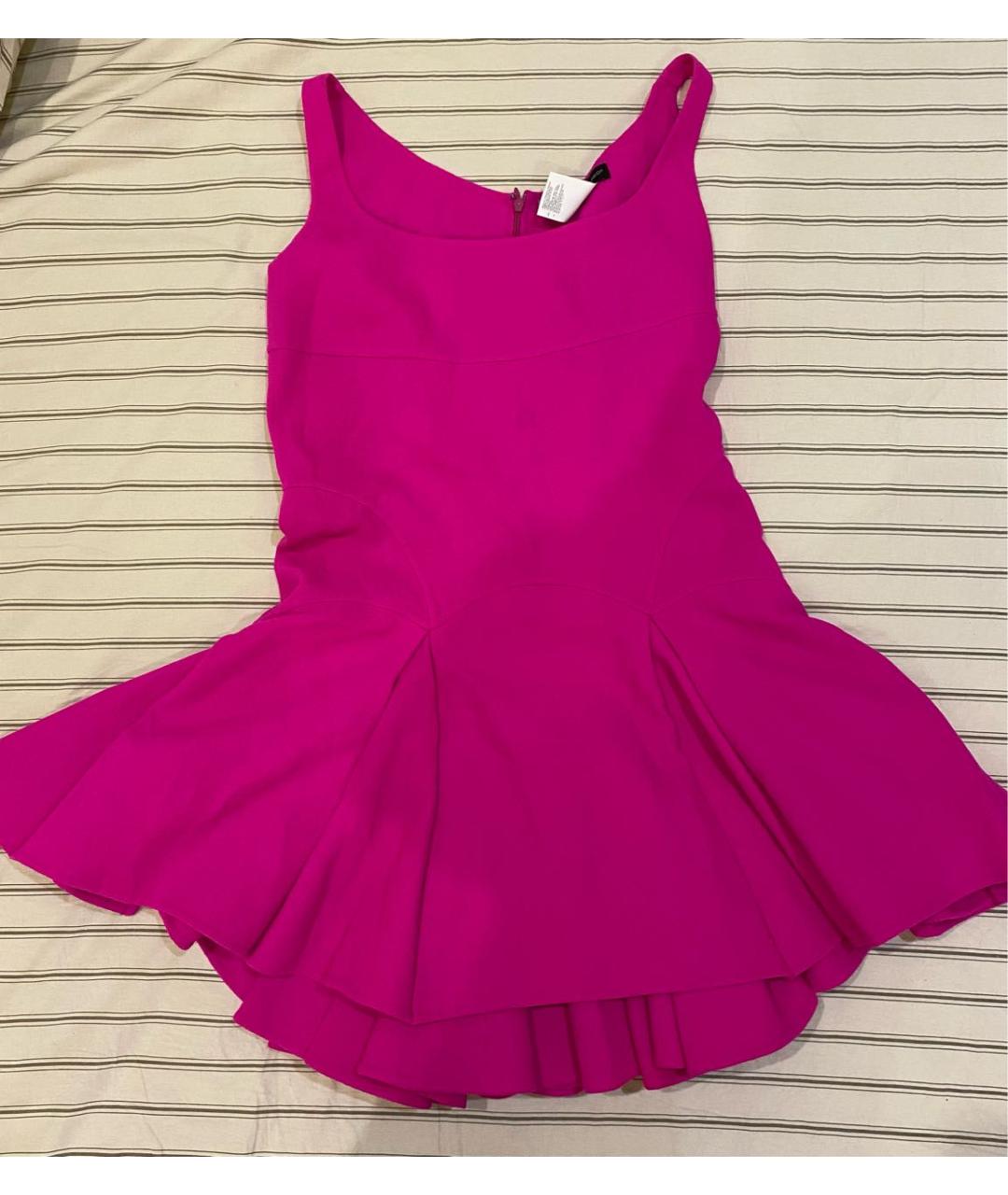 DSQUARED2 Розовое шерстяное повседневное платье, фото 5