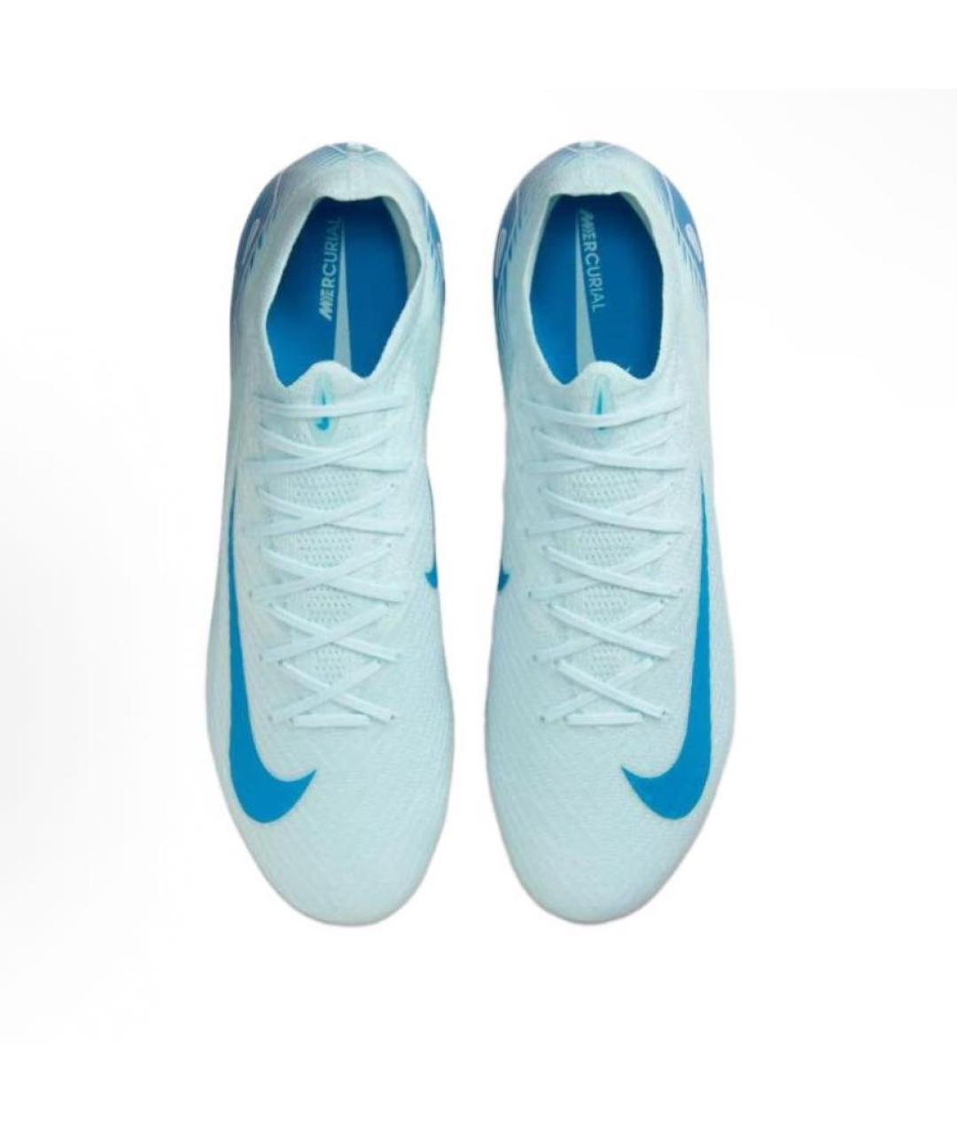 NIKE Голубые текстильные низкие кроссовки / кеды, фото 3