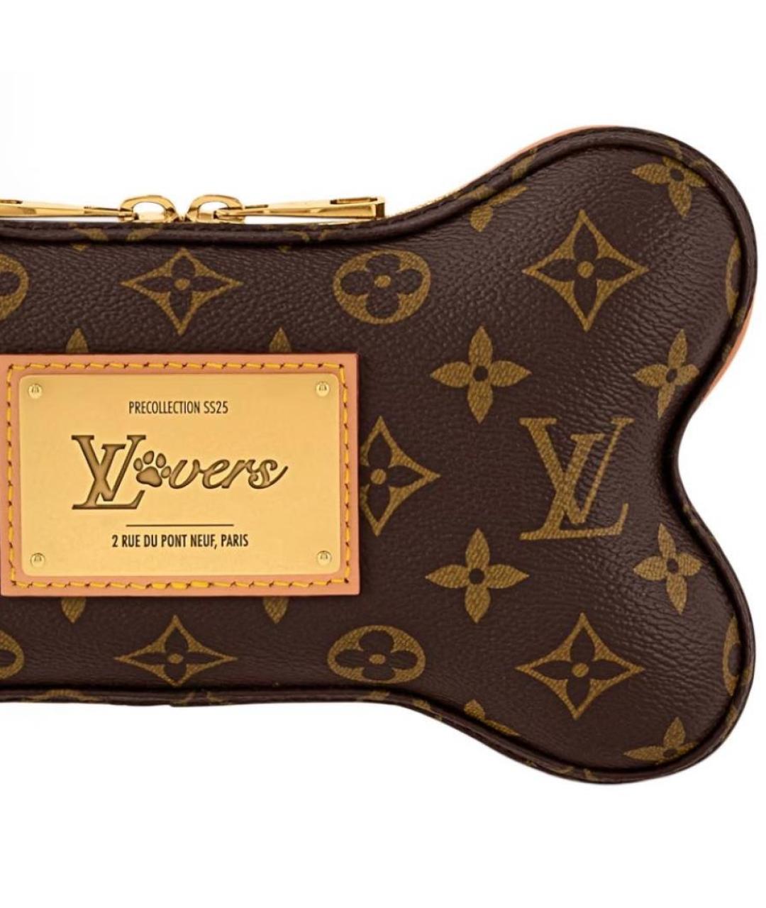 LOUIS VUITTON Коричневая сумка через плечо, фото 5