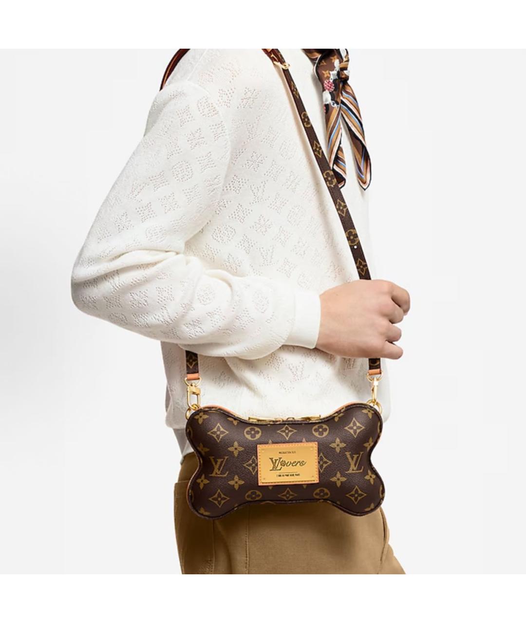 LOUIS VUITTON Коричневая сумка через плечо, фото 2