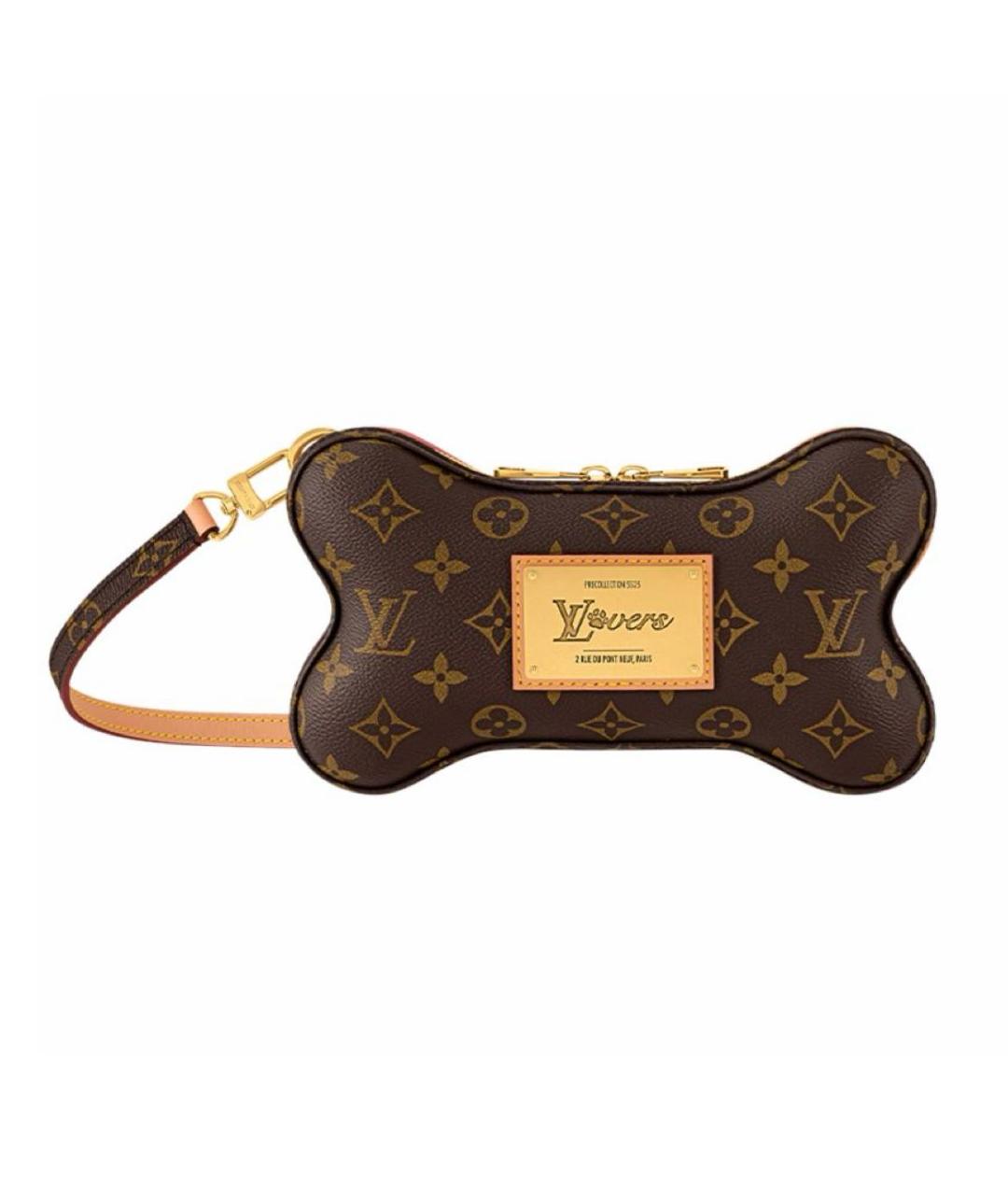 LOUIS VUITTON Коричневая сумка через плечо, фото 6