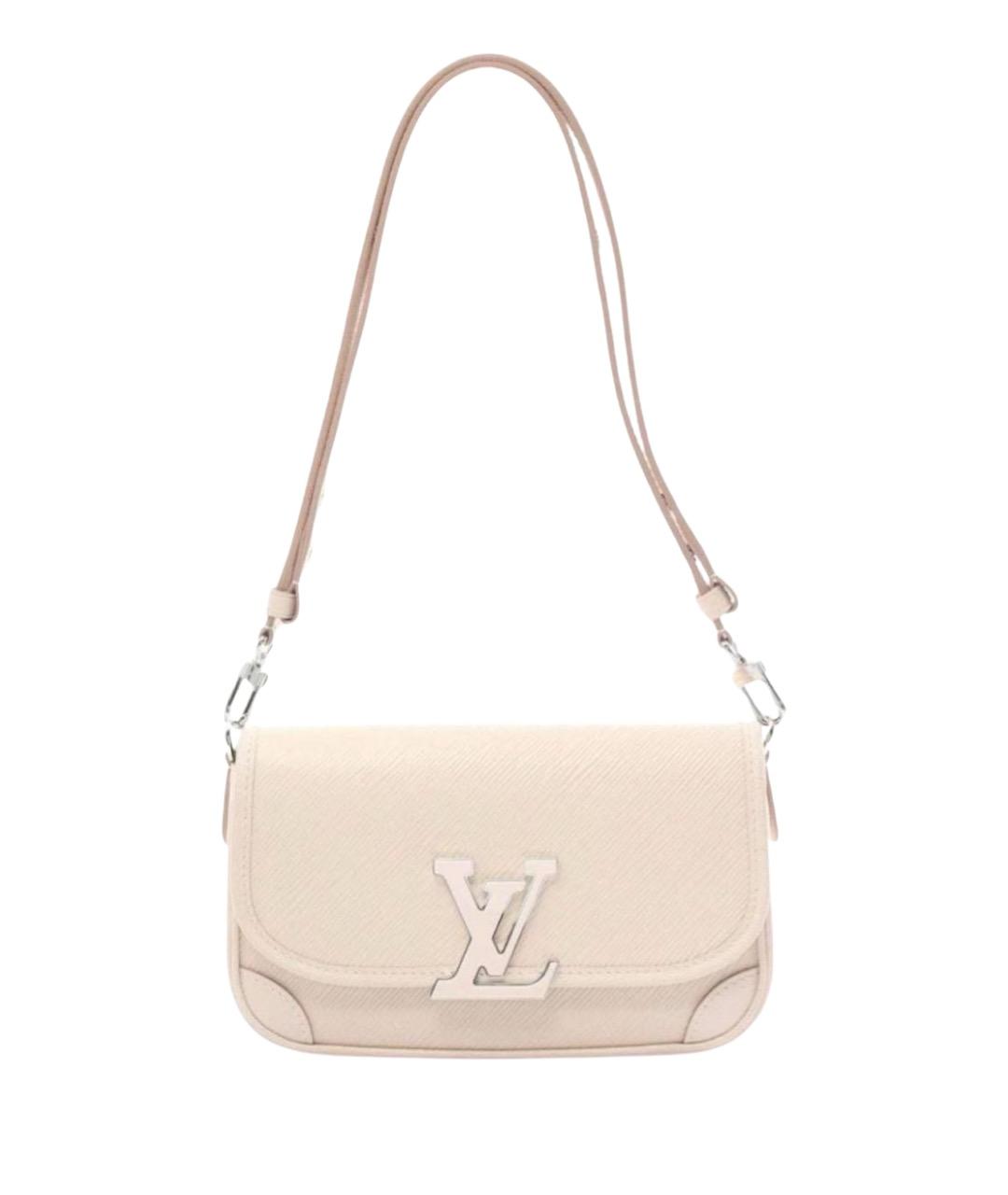 LOUIS VUITTON Бежевая кожаная сумка через плечо, фото 1