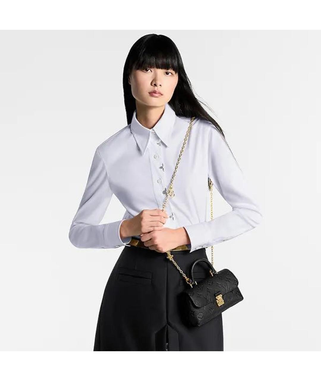 LOUIS VUITTON Черная кожаная сумка через плечо, фото 2