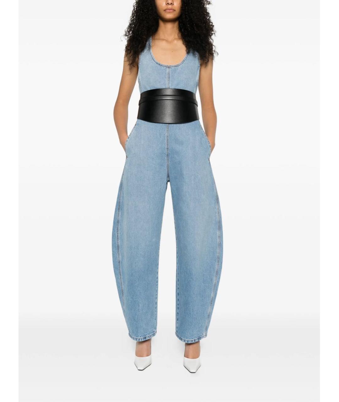 ALAIA Голубой хлопковый комбинезон, фото 6
