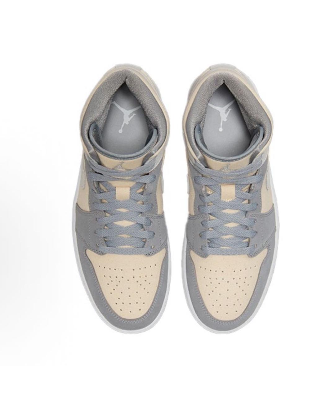 JORDAN Серые высокие кроссовки / кеды, фото 3