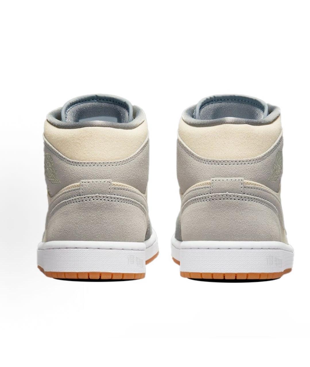 JORDAN Серые высокие кроссовки / кеды, фото 4