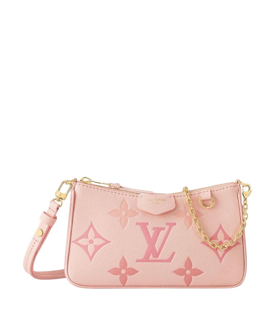 LOUIS VUITTON Розовая кожаная сумка с короткими ручками, фото 1