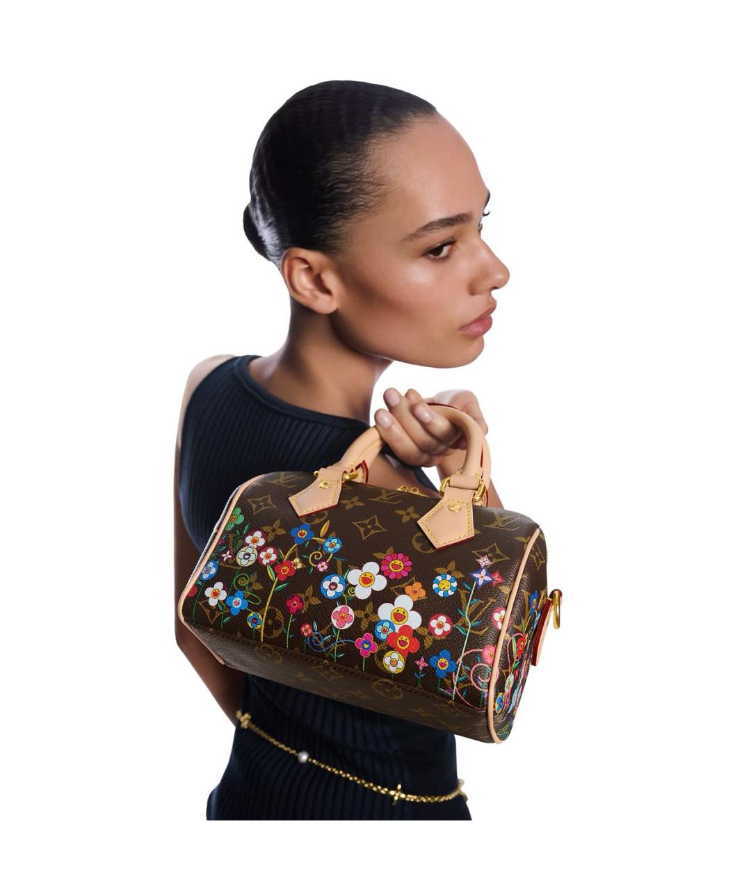 LOUIS VUITTON Коричневая сумка с короткими ручками, фото 2