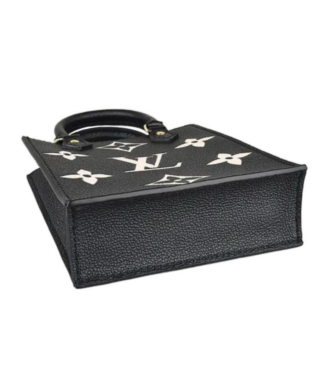 LOUIS VUITTON Черная кожаная сумка через плечо, фото 3