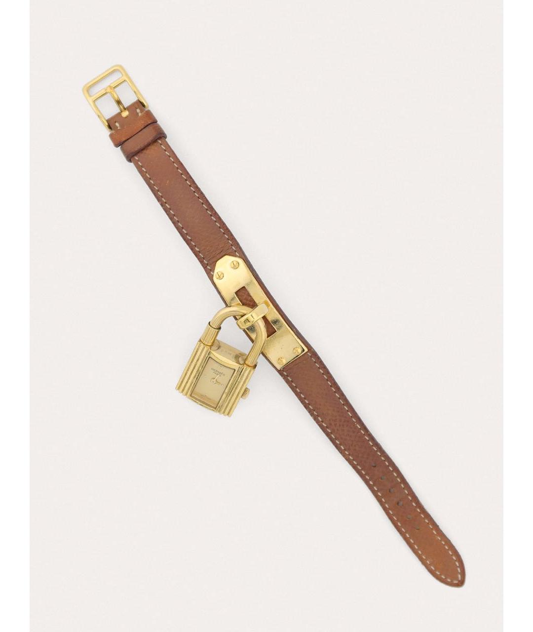 HERMES Золотые стальные часы, фото 3