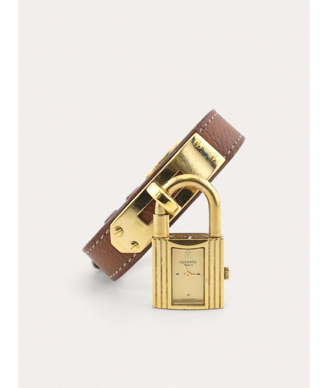 HERMES Золотые стальные часы, фото 9