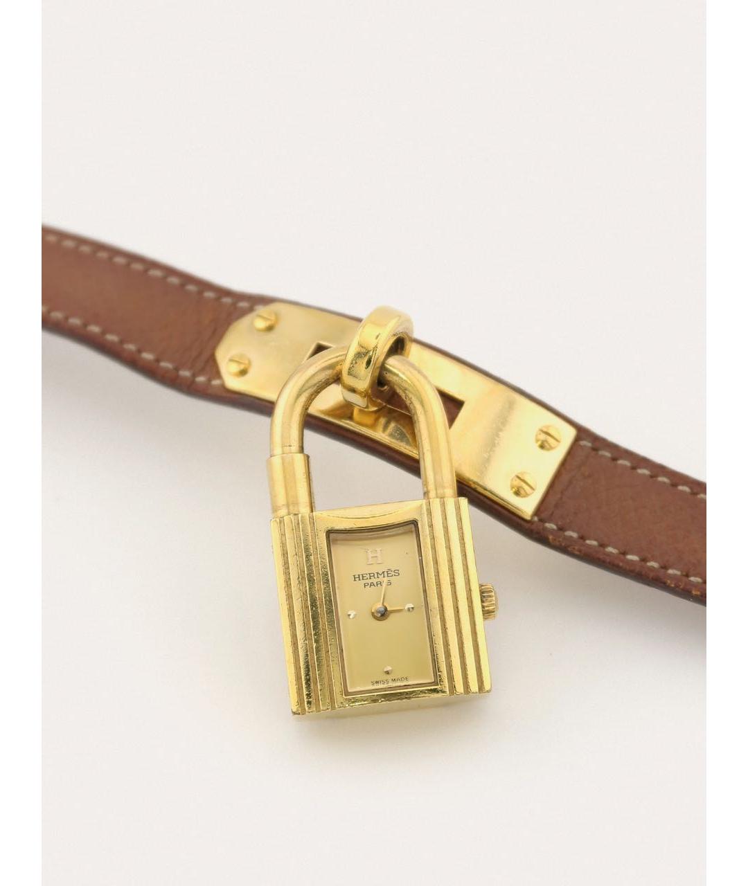HERMES Золотые стальные часы, фото 7