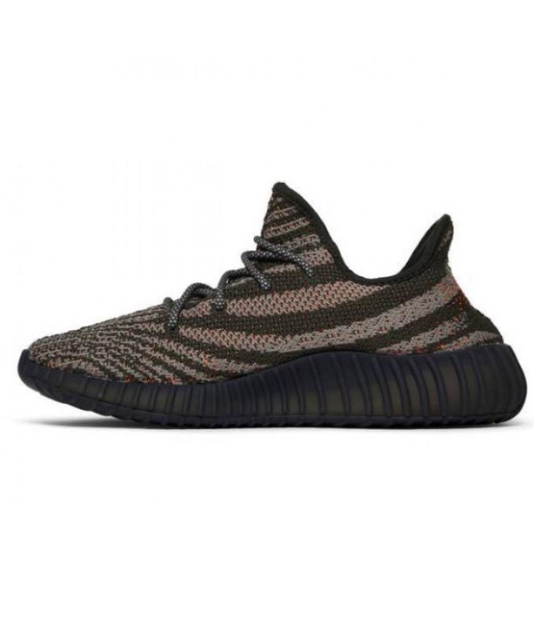 ADIDAS YEEZY Антрацитовые низкие кроссовки / кеды, фото 2