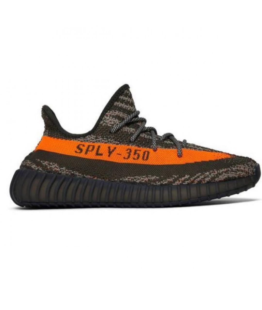 ADIDAS YEEZY Антрацитовые низкие кроссовки / кеды, фото 6