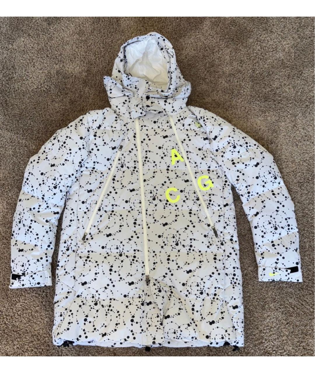 NIKE ACG Белый полиэстеровый пуховик, фото 5