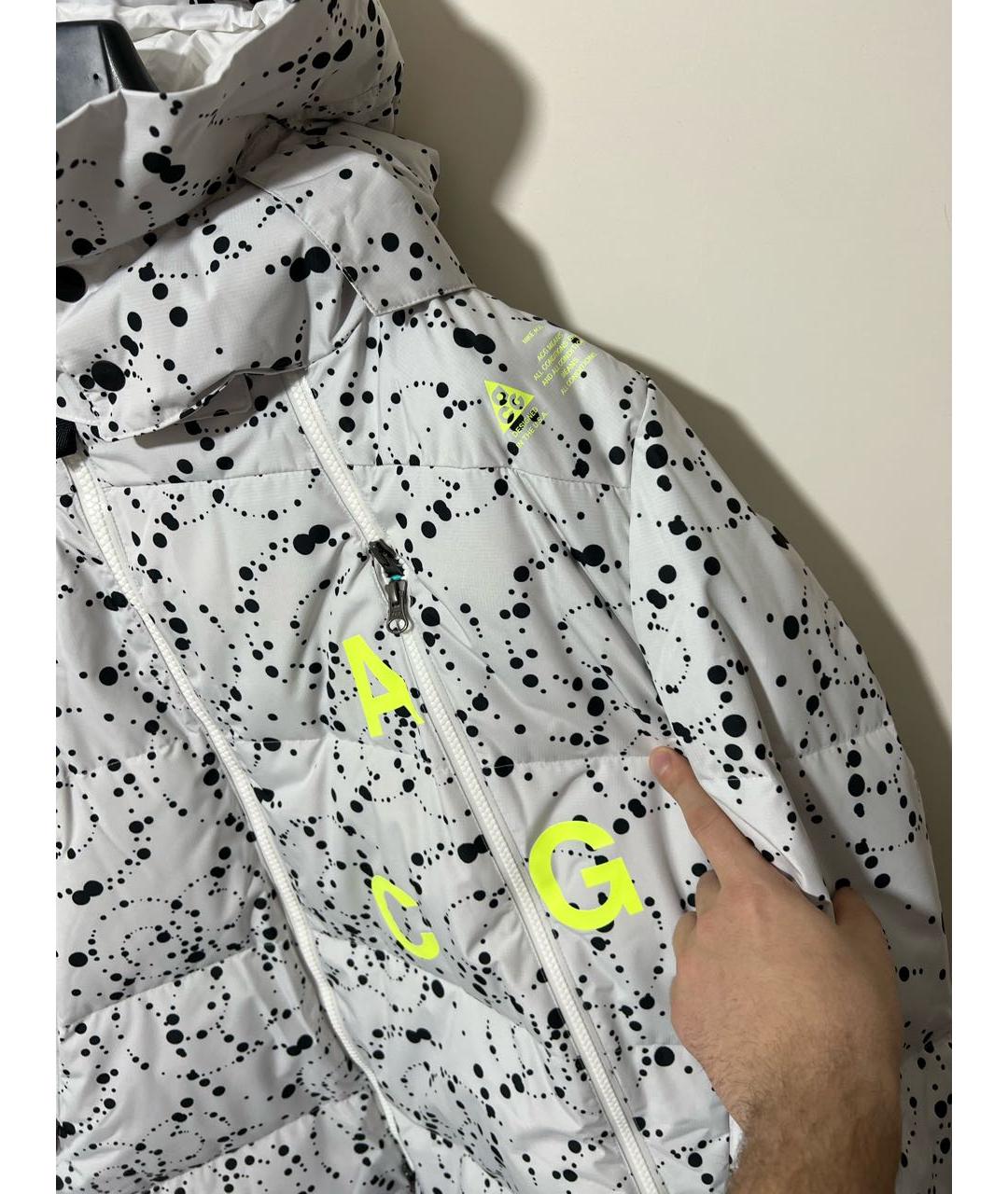 NIKE ACG Белый полиэстеровый пуховик, фото 4