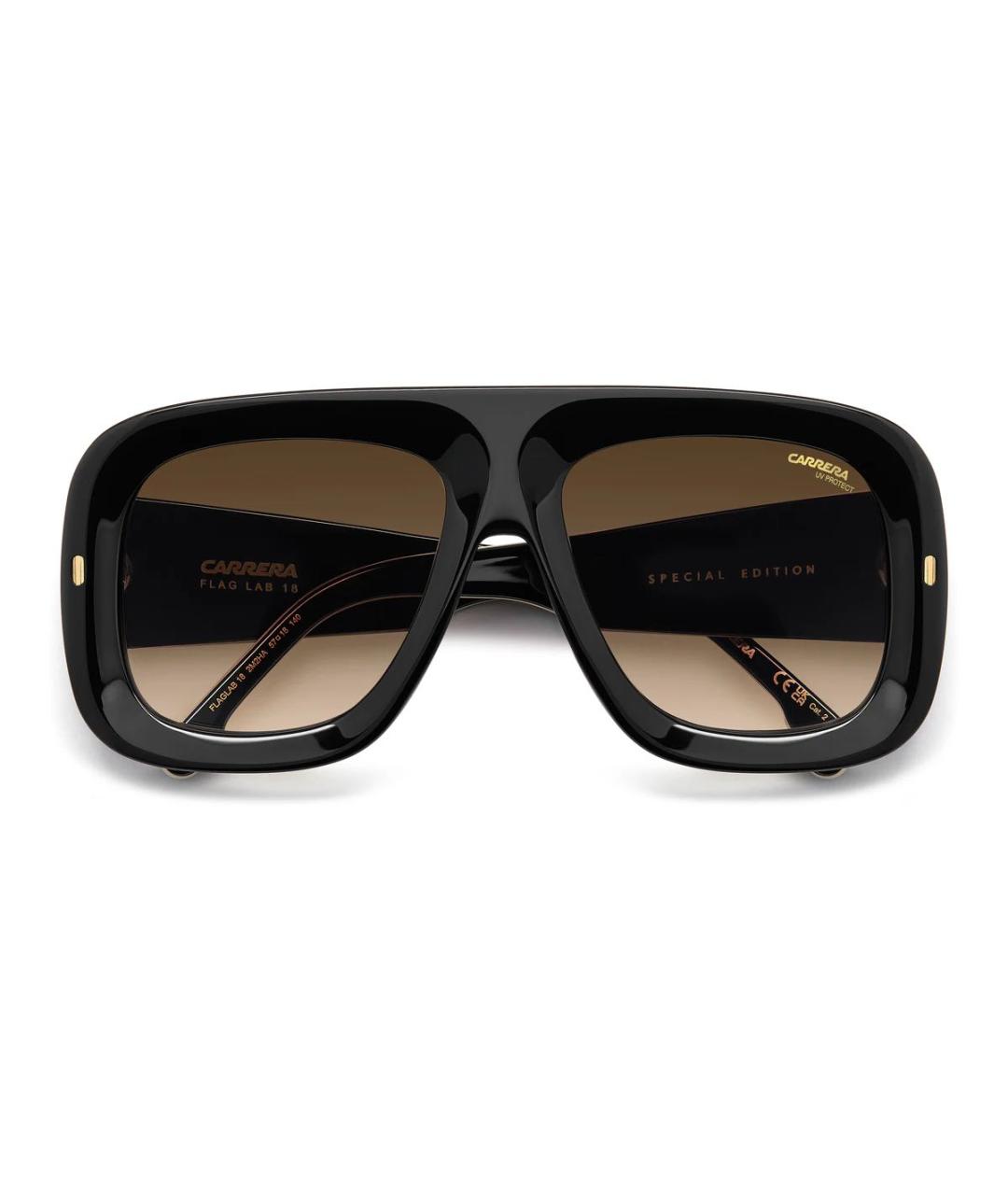 CARRERA Y CARRERA Черные пластиковые солнцезащитные очки, фото 7