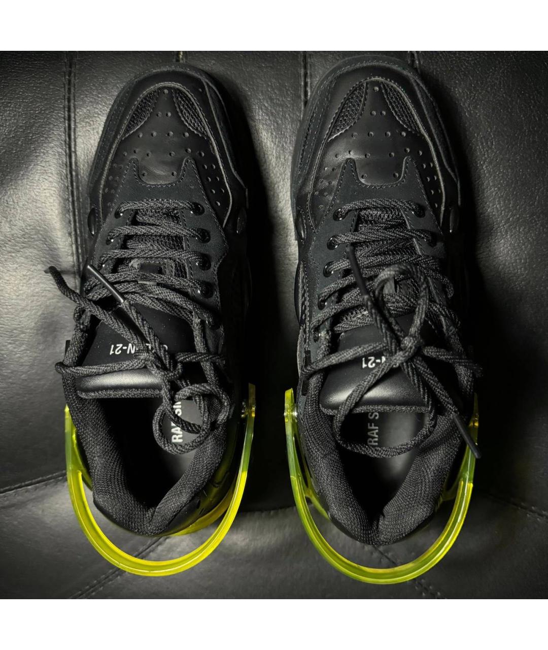 RAF SIMONS Черные текстильные кроссовки, фото 7