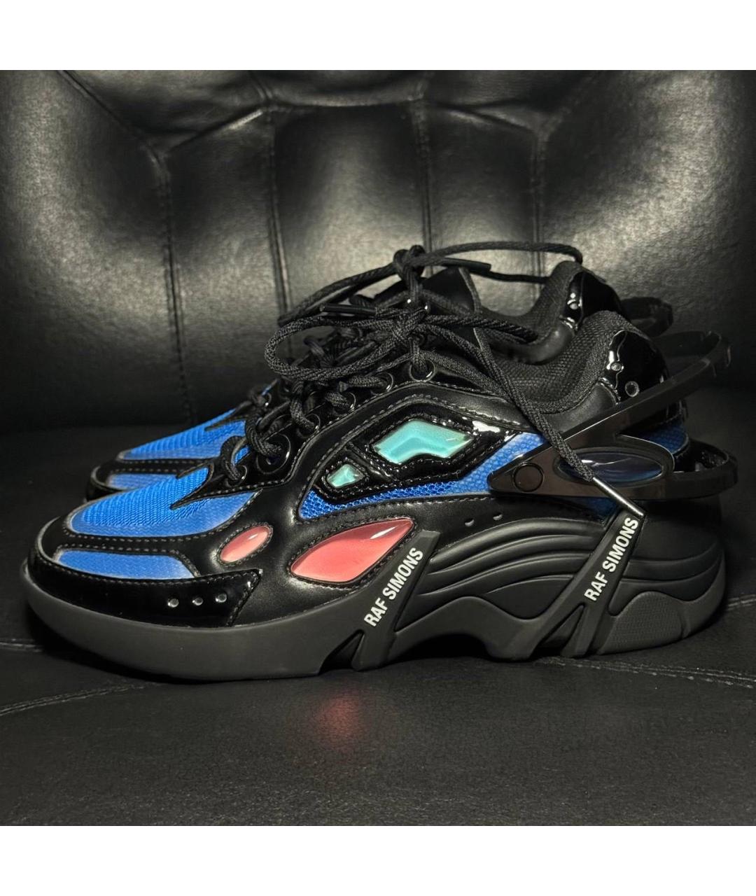 RAF SIMONS Черные текстильные кроссовки, фото 3