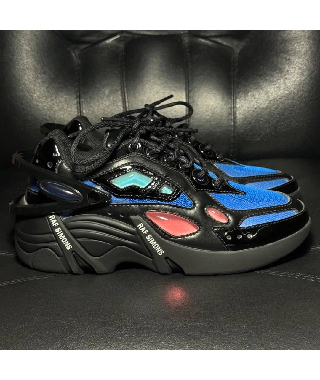 RAF SIMONS Черные текстильные кроссовки, фото 9