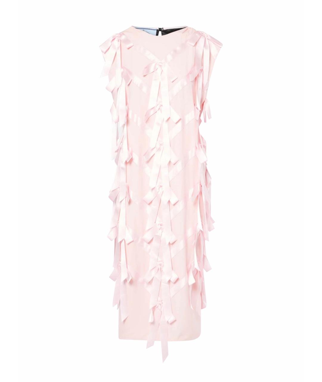 PRADA Розовое вискозное вечернее платье, фото 1